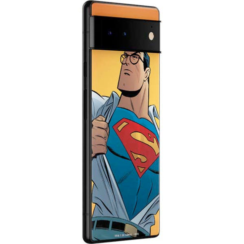 DC Comics Superman 90's Animated Series Google Pixel 6 Pro Skin